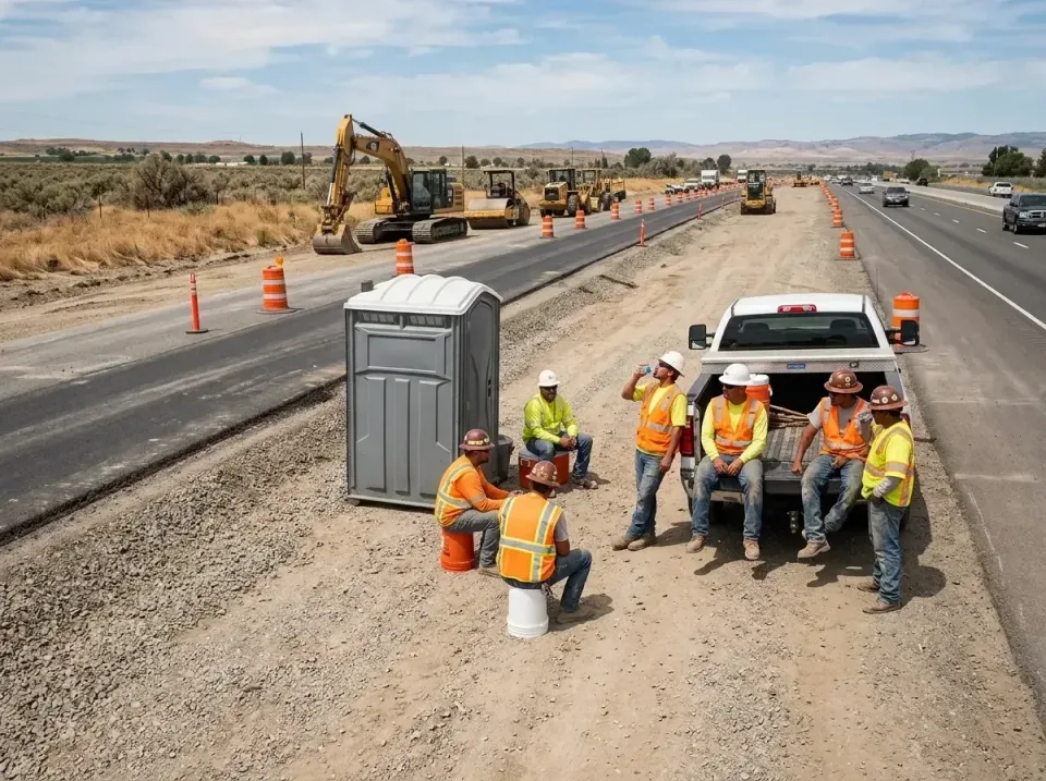 highway-road-construction-crew-007 — frequently asked questions, Porta Potty and Restroom Rentals in Eielson AFB, AK
